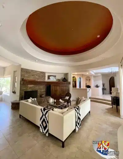 modern living room painting